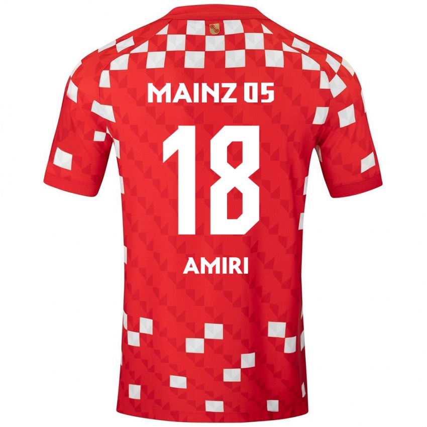 Férfi Nadiem Amiri #18 Fehér Piros Hazai Jersey 2024/25 Mez Póló Ing