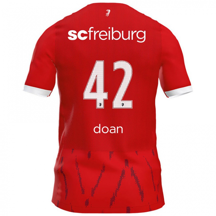 Férfi Ritsu Doan #42 Piros Hazai Jersey 2024/25 Mez Póló Ing