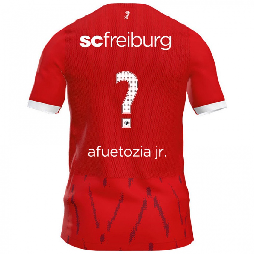 Férfi Junior Atemkeng Afuetozia #0 Piros Hazai Jersey 2024/25 Mez Póló Ing