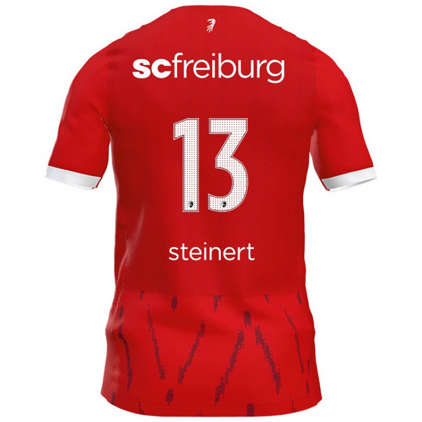 Férfi Judith Steinert #13 Piros Hazai Jersey 2024/25 Mez Póló Ing