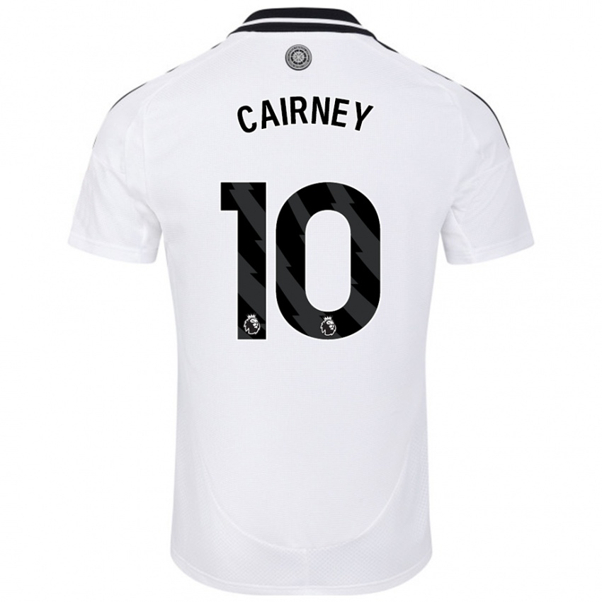 Férfi Tom Cairney #10 Fehér Hazai Jersey 2024/25 Mez Póló Ing