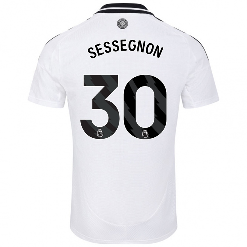 Férfi Ryan Sessegnon #30 Fehér Hazai Jersey 2024/25 Mez Póló Ing