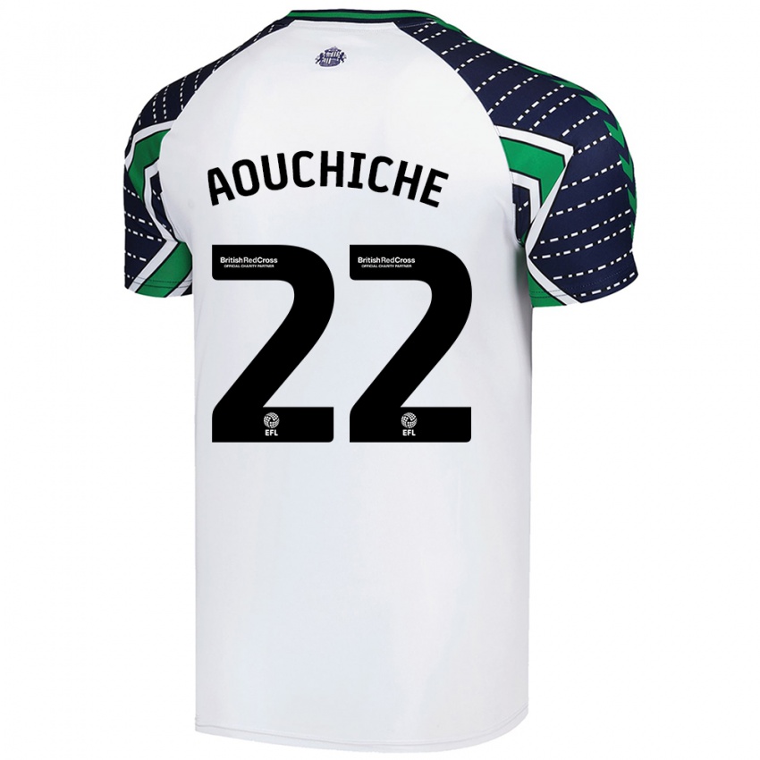 Férfi Adil Aouchiche #22 Fehér Idegenbeli Jersey 2024/25 Mez Póló Ing