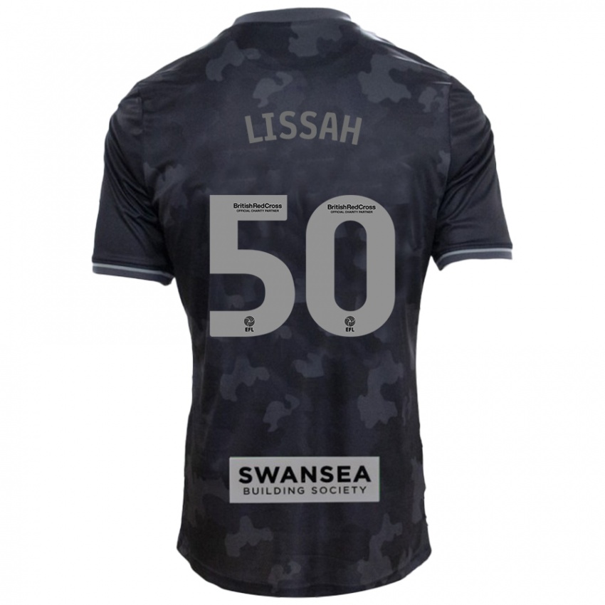 Férfi Filip Lissah #50 Fekete Idegenbeli Jersey 2024/25 Mez Póló Ing