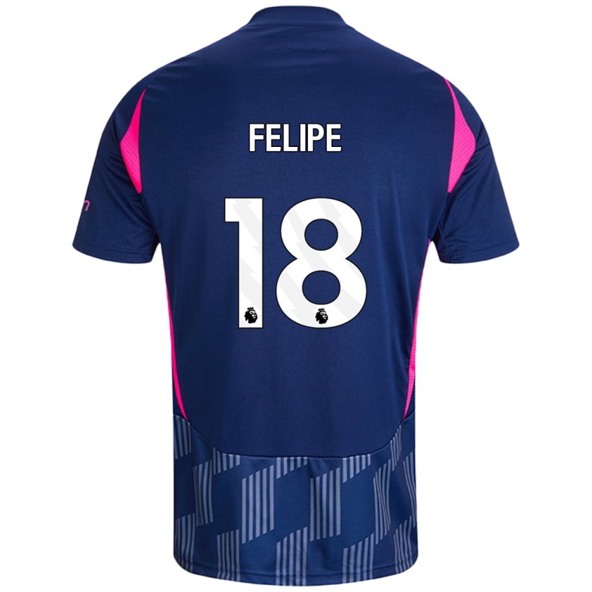 Férfi Felipe #18 Királykék Rózsaszín Idegenbeli Jersey 2024/25 Mez Póló Ing