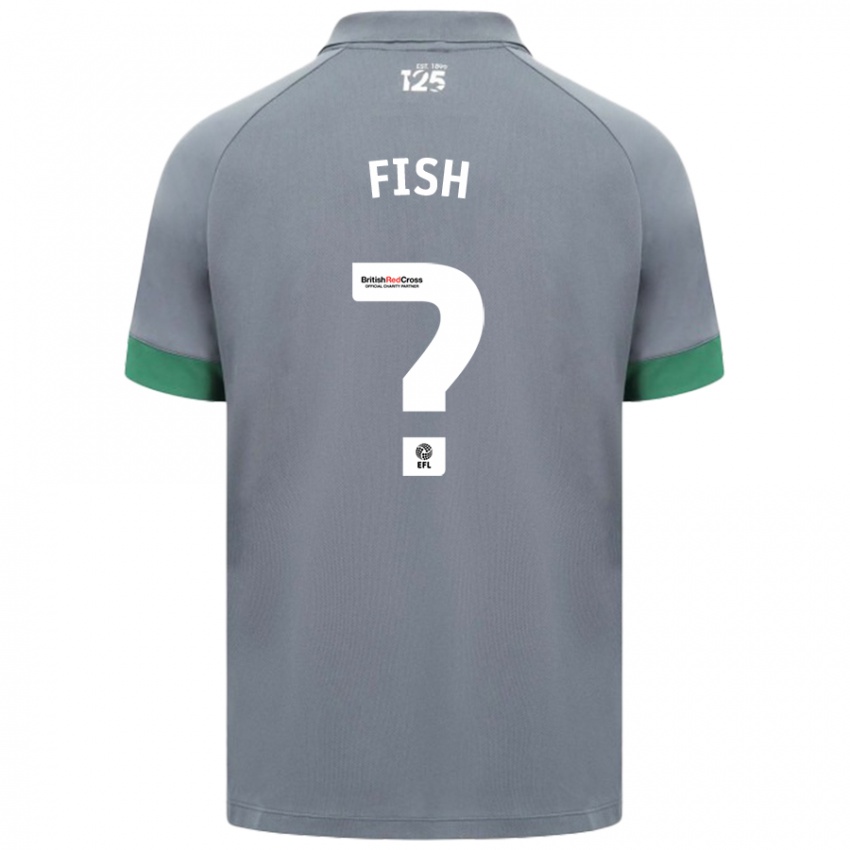 Férfi Will Fish #0 Sötétszürke Idegenbeli Jersey 2024/25 Mez Póló Ing