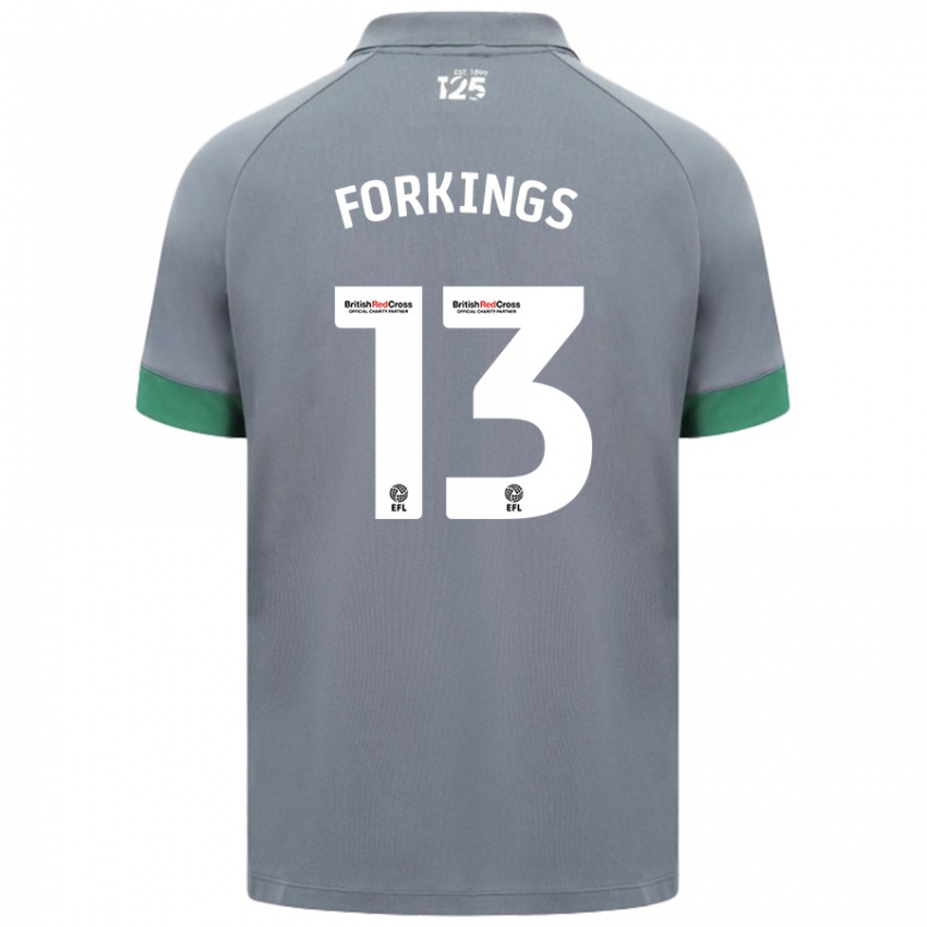 Férfi Amelia Forkings #13 Sötétszürke Idegenbeli Jersey 2024/25 Mez Póló Ing