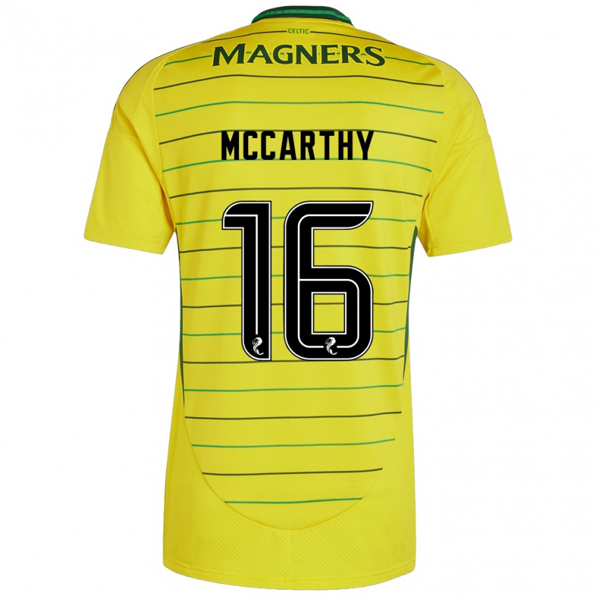 Férfi James Mccarthy #16 Sárga Idegenbeli Jersey 2024/25 Mez Póló Ing