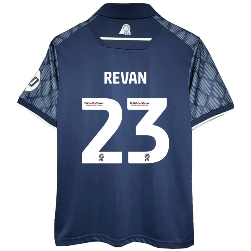 Férfi Sebastian Revan #23 Fekete Idegenbeli Jersey 2024/25 Mez Póló Ing