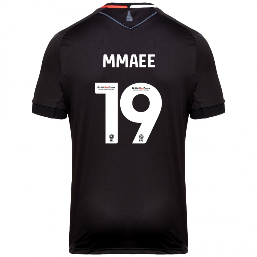 Férfi Ryan Mmaee #19 Fekete Idegenbeli Jersey 2024/25 Mez Póló Ing