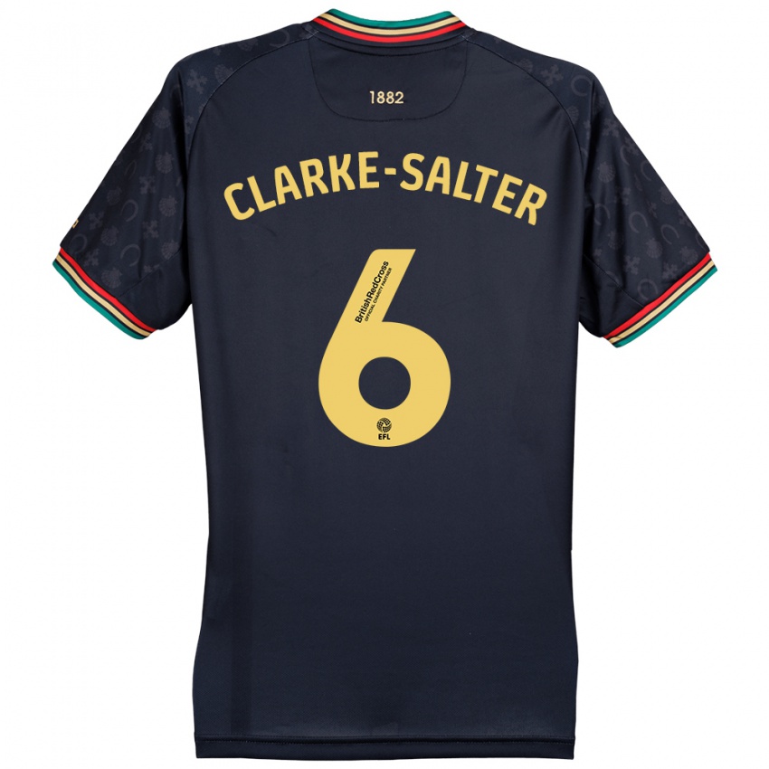 Férfi Jake Clarke-Salter #6 Sötét Sötétkék Idegenbeli Jersey 2024/25 Mez Póló Ing