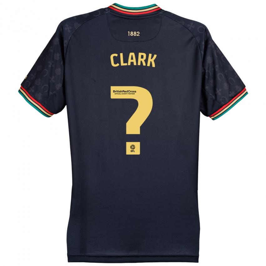 Férfi Conor Clark #0 Sötét Sötétkék Idegenbeli Jersey 2024/25 Mez Póló Ing