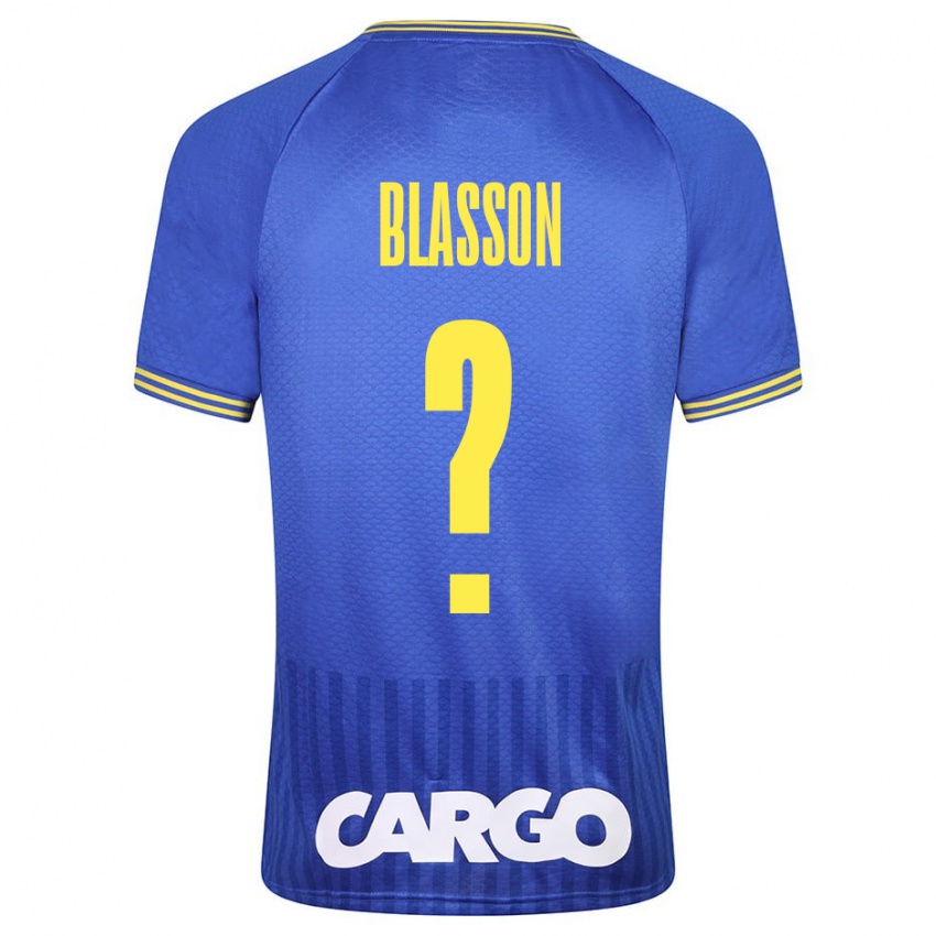 Férfi Ariel Blasson #0 Fehér Idegenbeli Jersey 2024/25 Mez Póló Ing