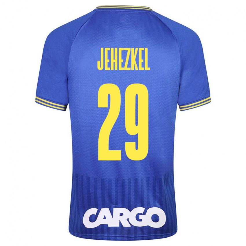 Férfi Sagiv Jehezkel #29 Fehér Idegenbeli Jersey 2024/25 Mez Póló Ing