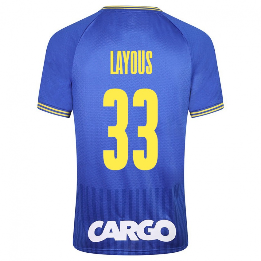 Férfi Hisham Layous #33 Fehér Idegenbeli Jersey 2024/25 Mez Póló Ing