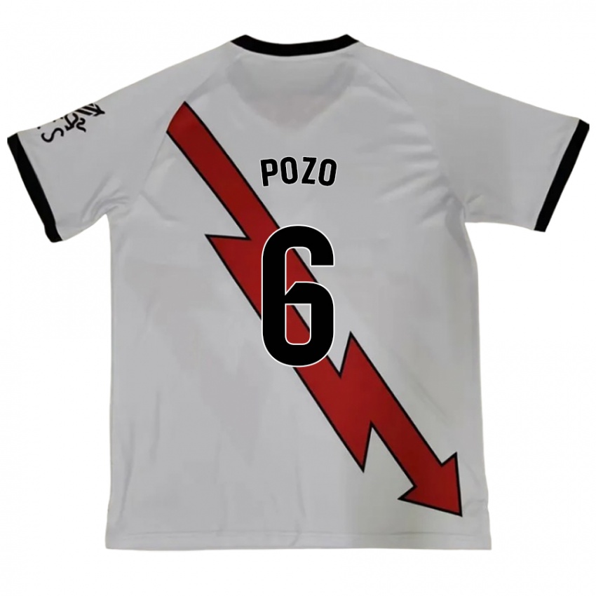 Férfi José Pozo #6 Piros Idegenbeli Jersey 2024/25 Mez Póló Ing