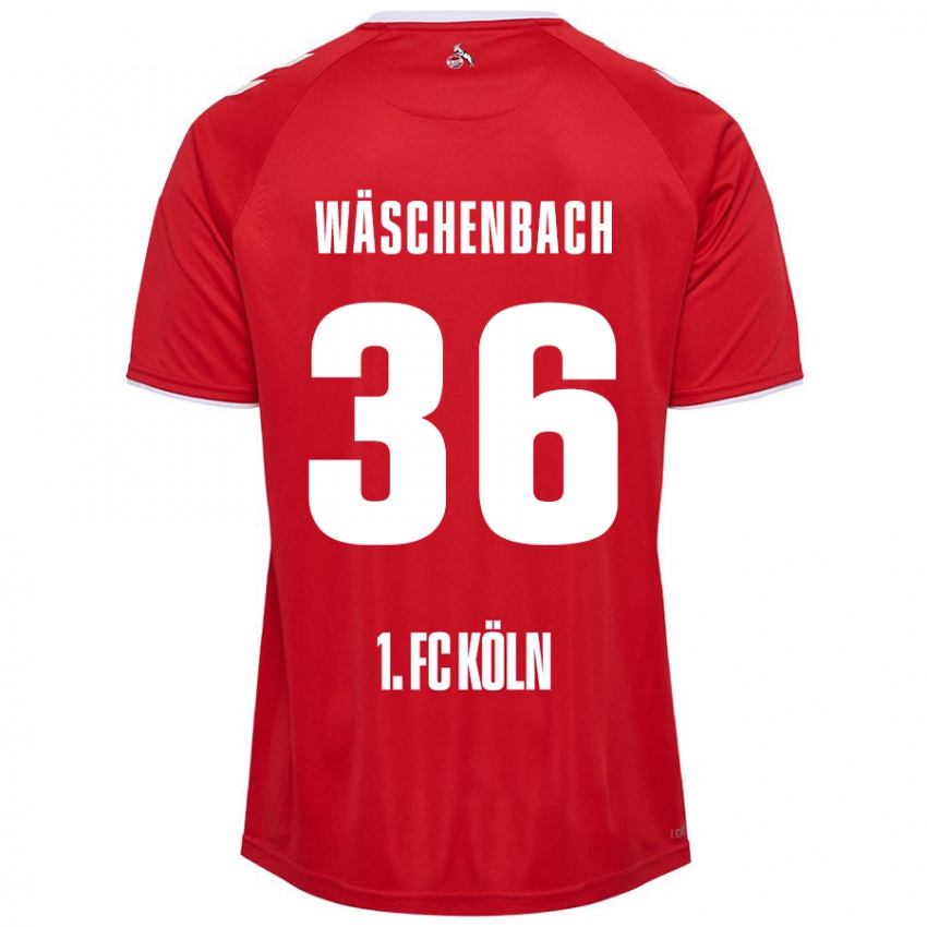 Férfi Meiko Wäschenbach #36 Piros Fehér Idegenbeli Jersey 2024/25 Mez Póló Ing