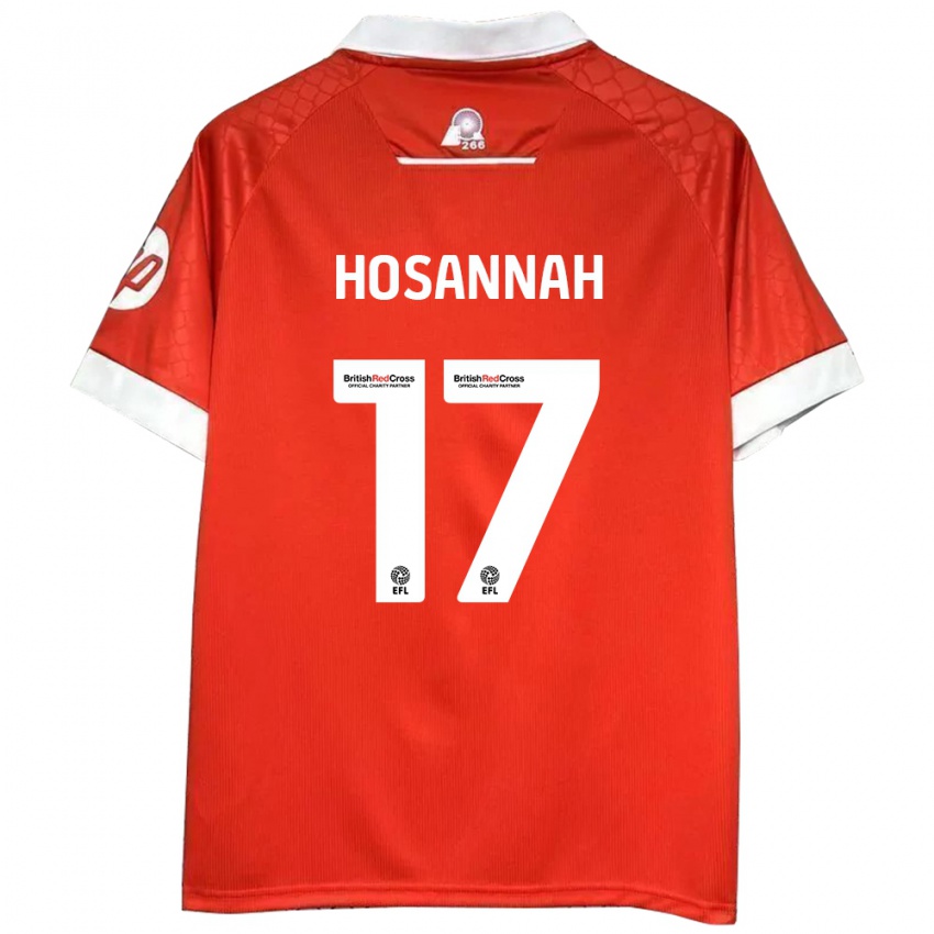 Női Bryce Hosannah #17 Piros Fehér Hazai Jersey 2024/25 Mez Póló Ing