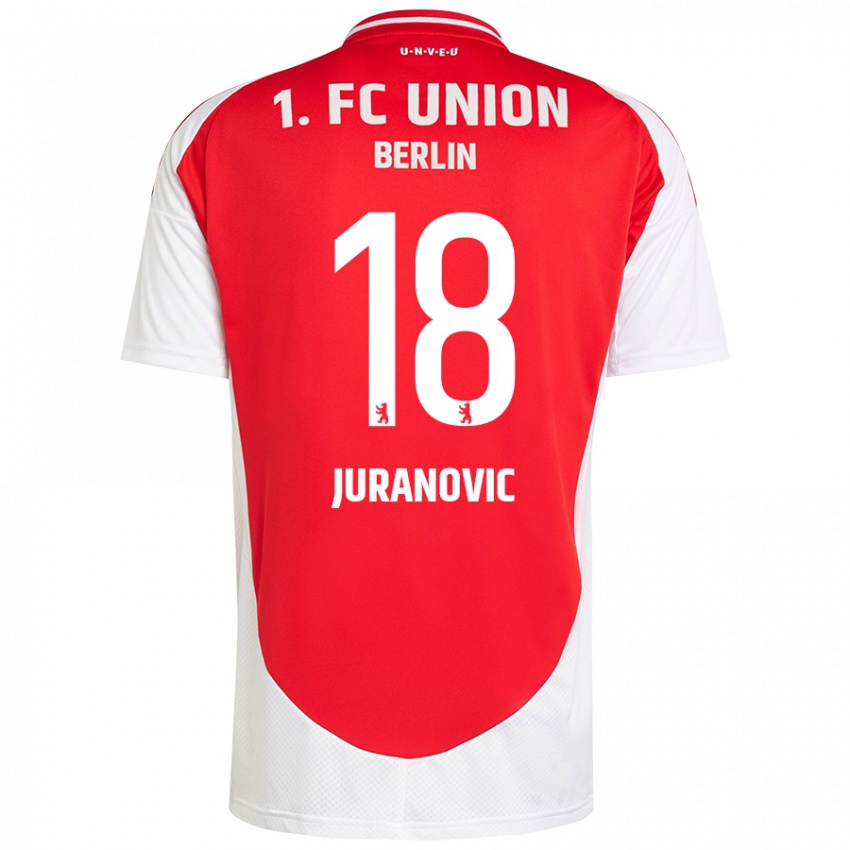 Női Josip Juranovic #18 Piros Fehér Hazai Jersey 2024/25 Mez Póló Ing