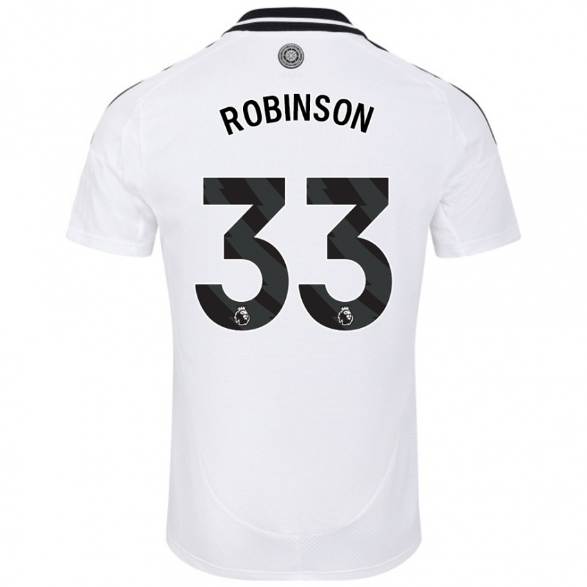 Női Antonee Robinson #33 Fehér Hazai Jersey 2024/25 Mez Póló Ing