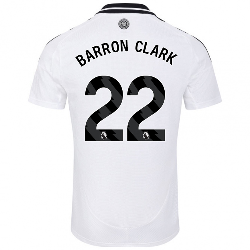 Női Betty Barron-Clark #22 Fehér Hazai Jersey 2024/25 Mez Póló Ing