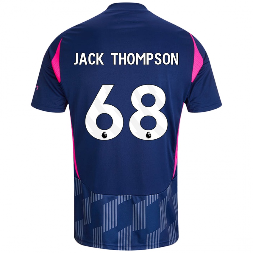 Női Jack Thompson #68 Királykék Rózsaszín Idegenbeli Jersey 2024/25 Mez Póló Ing