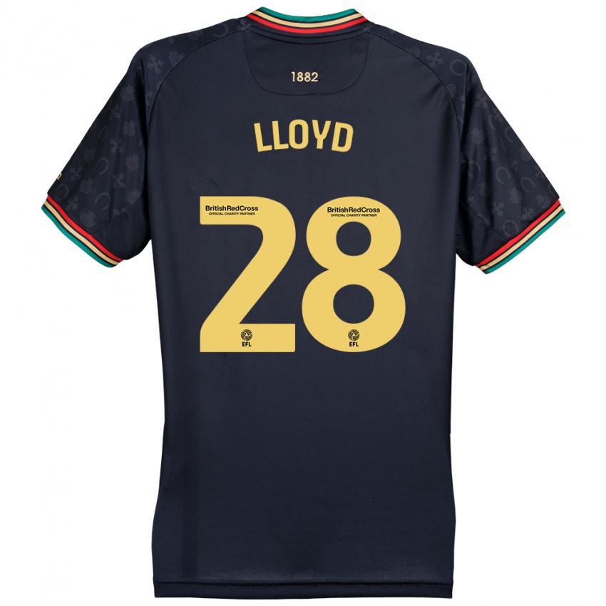 Női Alfie Lloyd #28 Sötét Sötétkék Idegenbeli Jersey 2024/25 Mez Póló Ing