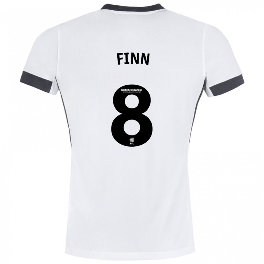 Női Jamie Finn #8 Fehér Fekete Idegenbeli Jersey 2024/25 Mez Póló Ing