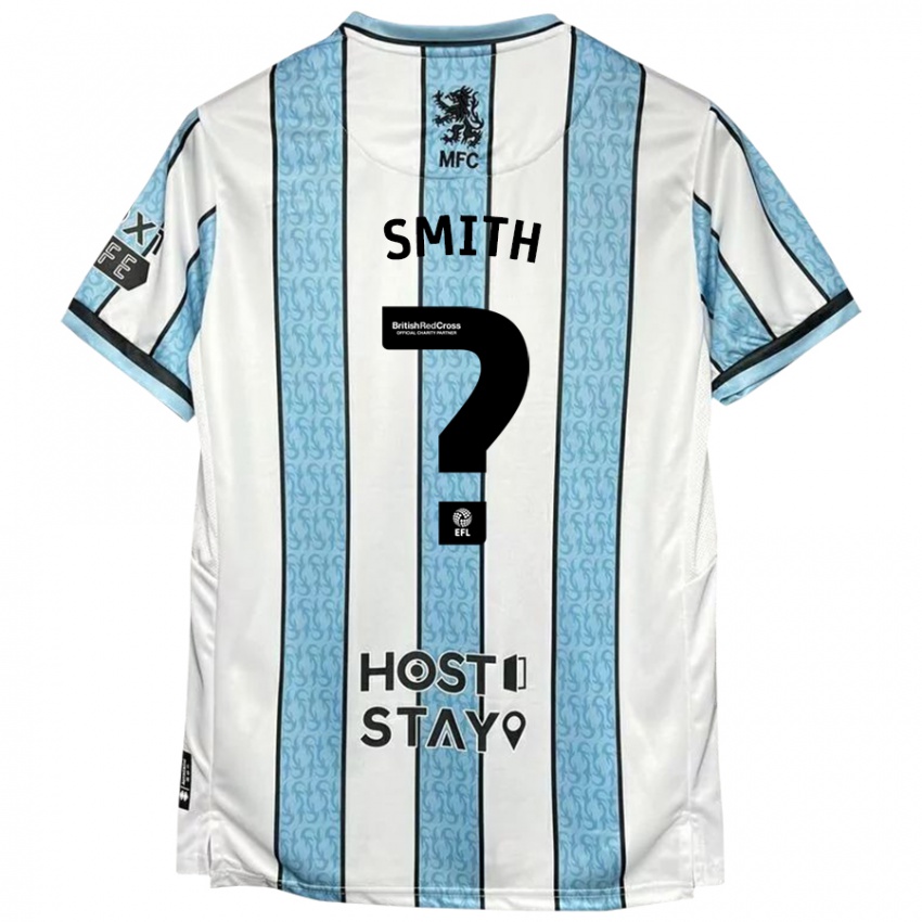 Női Tyler Smith #0 Fehér Kék Idegenbeli Jersey 2024/25 Mez Póló Ing