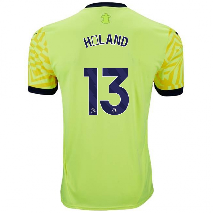 Női Benedicte Håland #13 Sárga Idegenbeli Jersey 2024/25 Mez Póló Ing