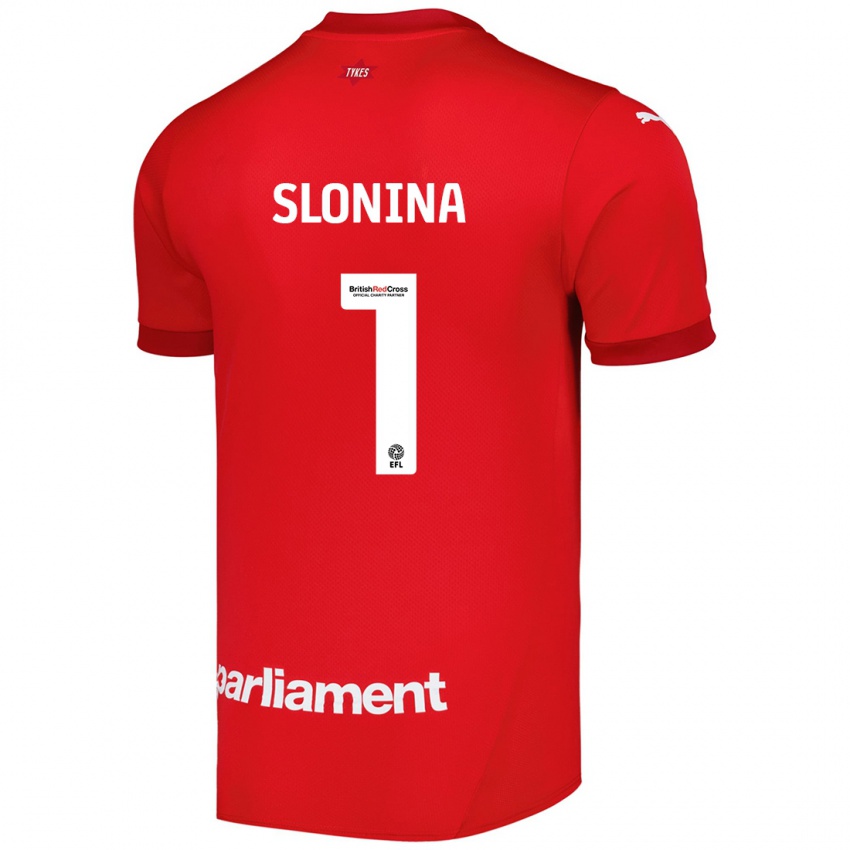 Gyermek Gabriel Slonina #1 Piros Hazai Jersey 2024/25 Mez Póló Ing