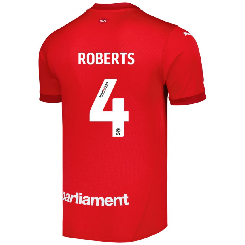 Gyermek Marc Roberts #4 Piros Hazai Jersey 2024/25 Mez Póló Ing