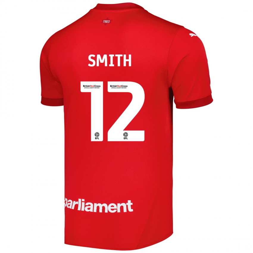 Gyermek Jackson Smith #12 Piros Hazai Jersey 2024/25 Mez Póló Ing