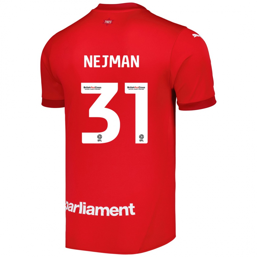 Gyermek Harrison Nejman #31 Piros Hazai Jersey 2024/25 Mez Póló Ing