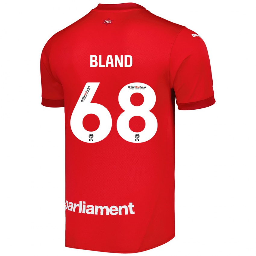 Gyermek Jonathan Bland #68 Piros Hazai Jersey 2024/25 Mez Póló Ing