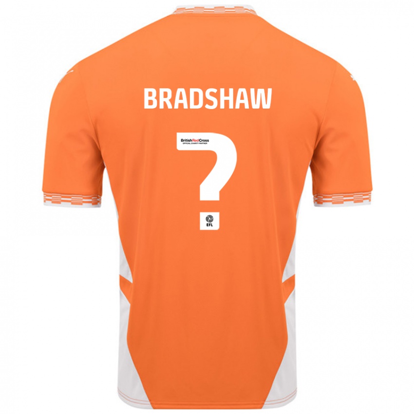 Gyermek Ashleigh Bradshaw #0 Narancssárga Fehér Hazai Jersey 2024/25 Mez Póló Ing