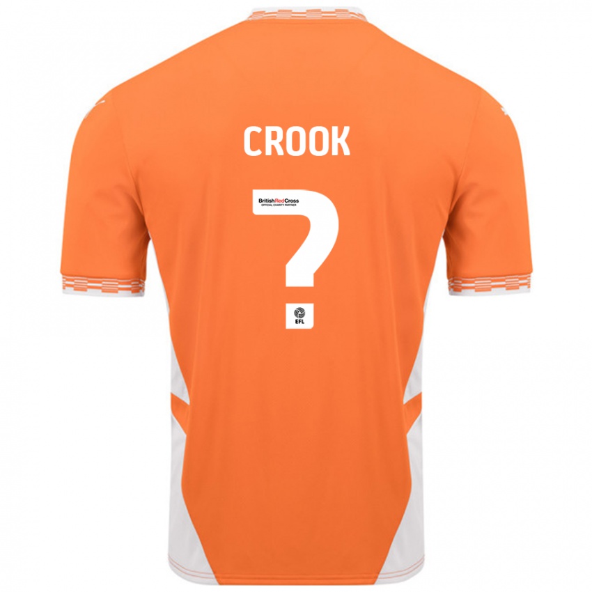 Gyermek Amy Crook #0 Narancssárga Fehér Hazai Jersey 2024/25 Mez Póló Ing