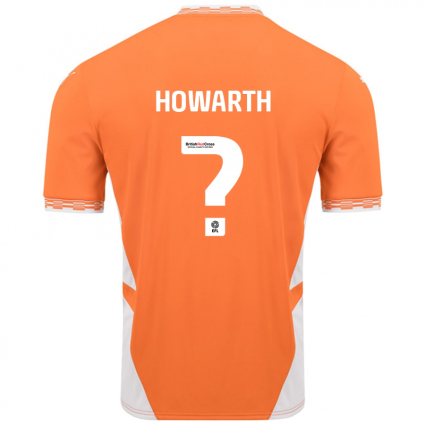 Gyermek Chloe Howarth #0 Narancssárga Fehér Hazai Jersey 2024/25 Mez Póló Ing