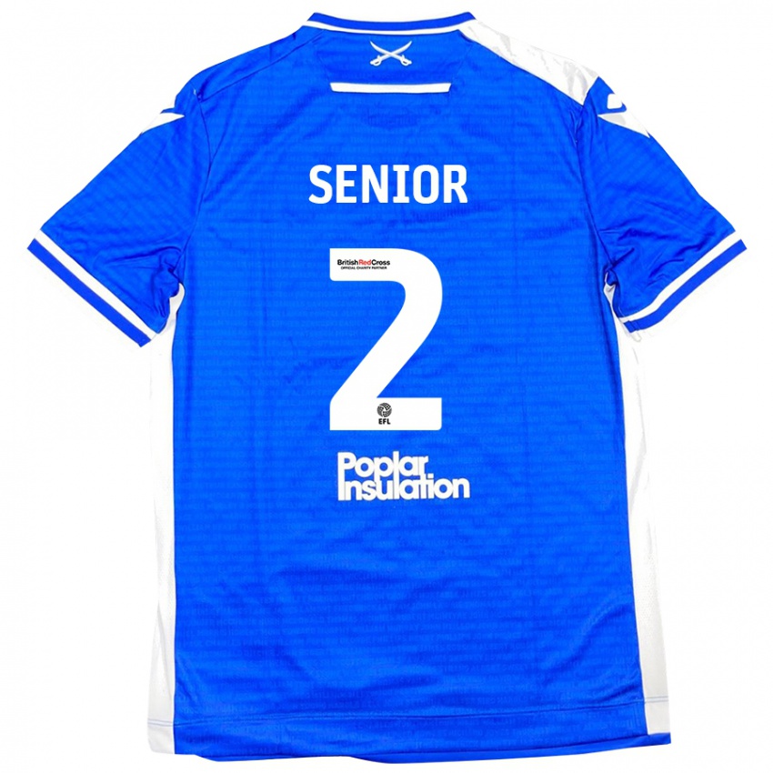 Gyermek Joel Senior #2 Kék Fehér Hazai Jersey 2024/25 Mez Póló Ing