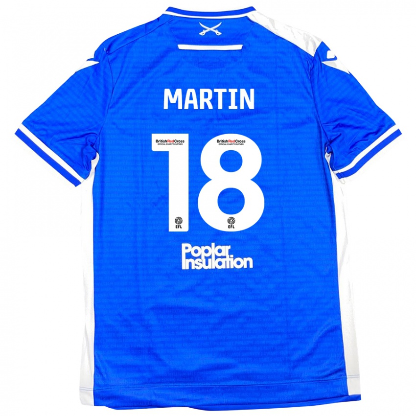 Gyermek Chris Martin #18 Kék Fehér Hazai Jersey 2024/25 Mez Póló Ing