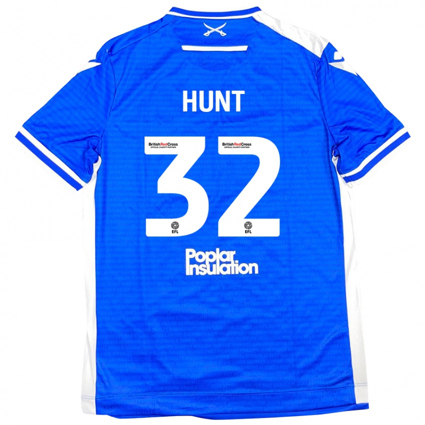 Gyermek Jack Hunt #32 Kék Fehér Hazai Jersey 2024/25 Mez Póló Ing