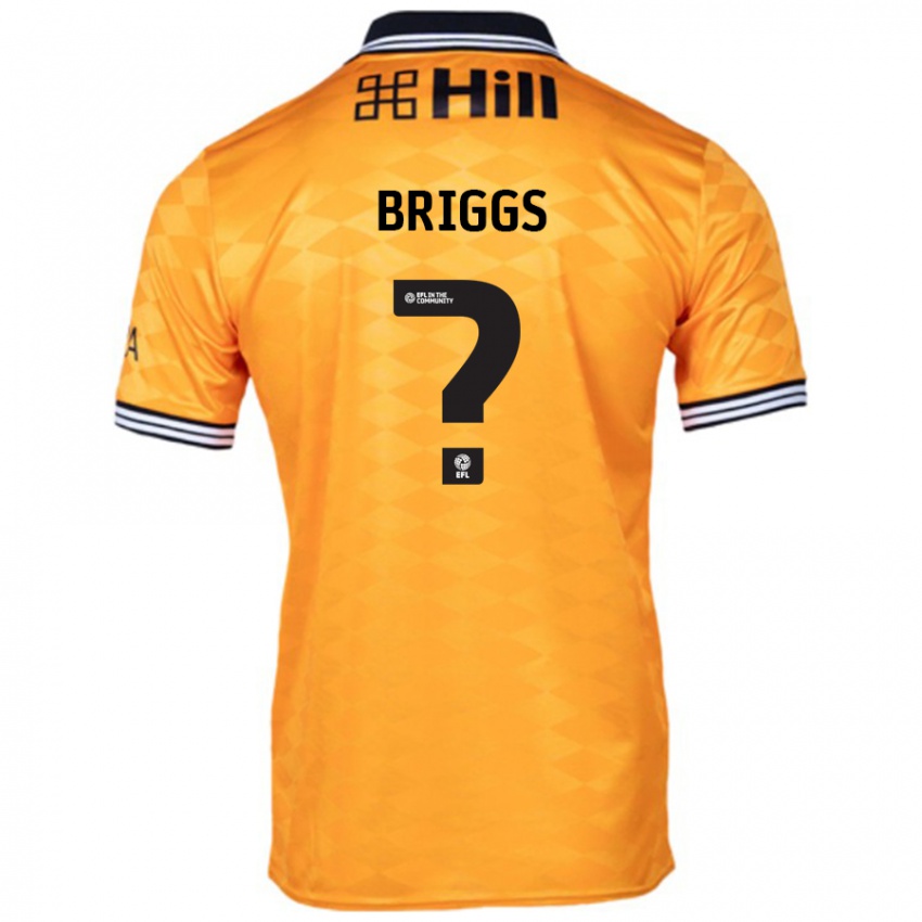 Gyermek Jj Briggs #0 Narancs Hazai Jersey 2024/25 Mez Póló Ing