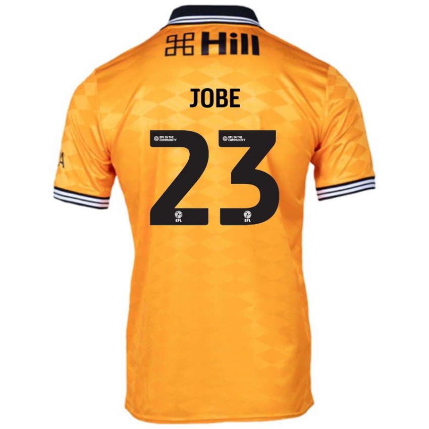 Gyermek Mamadou Jobe #23 Narancs Hazai Jersey 2024/25 Mez Póló Ing