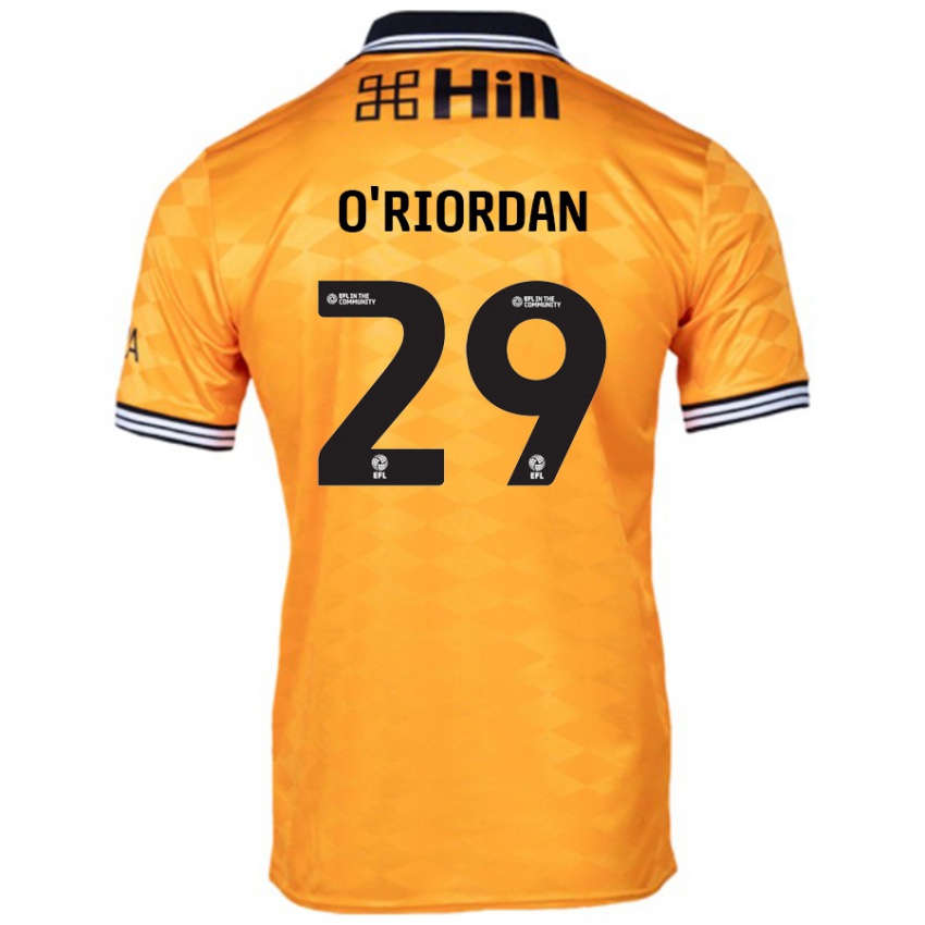 Gyermek Connor O'riordan #29 Narancs Hazai Jersey 2024/25 Mez Póló Ing