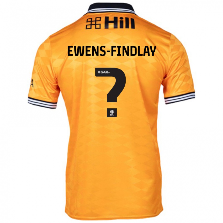 Gyermek Ty Ewens-Findlay #0 Narancs Hazai Jersey 2024/25 Mez Póló Ing