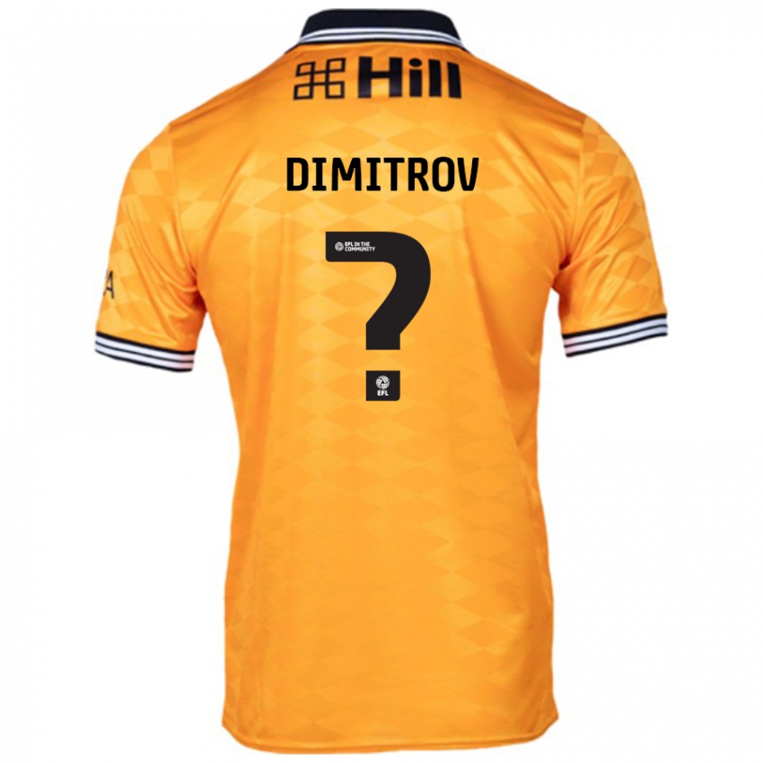 Gyermek Aleksandar Dimitrov #0 Narancs Hazai Jersey 2024/25 Mez Póló Ing