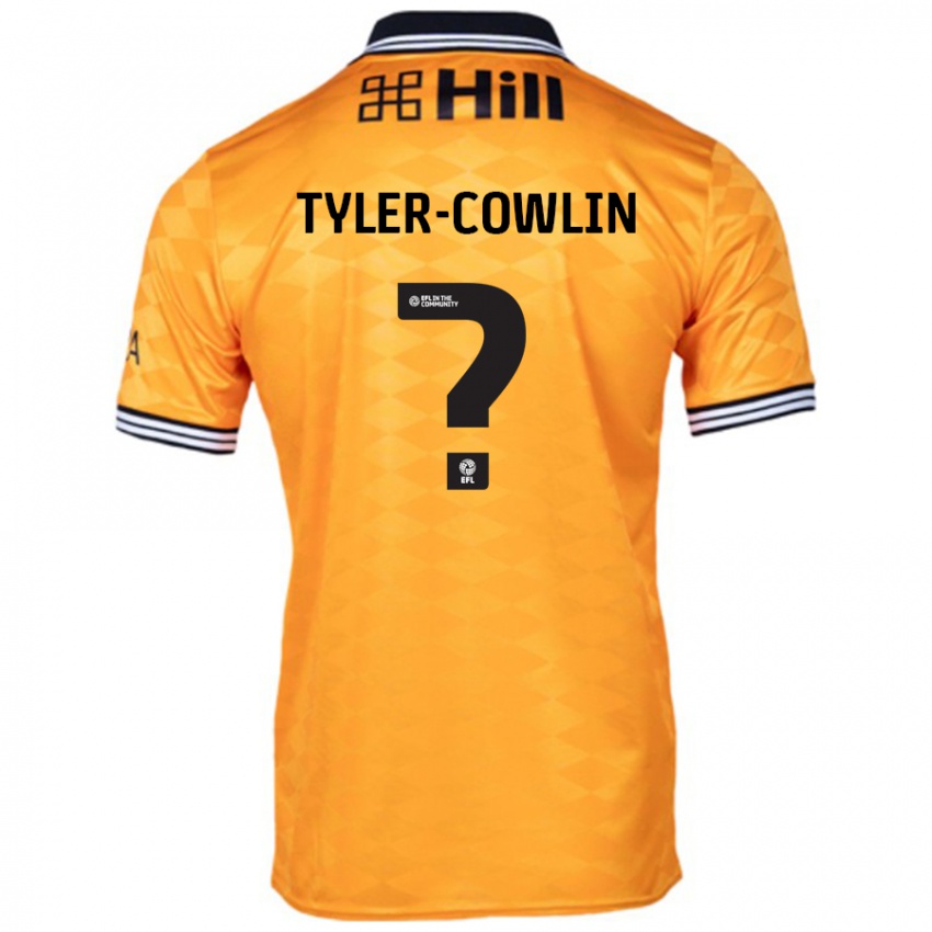 Gyermek Danny Tyler-Cowlin #0 Narancs Hazai Jersey 2024/25 Mez Póló Ing