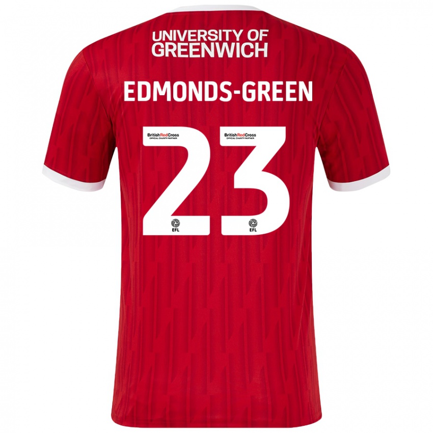 Gyermek Rarmani Edmonds-Green #23 Piros Fehér Hazai Jersey 2024/25 Mez Póló Ing