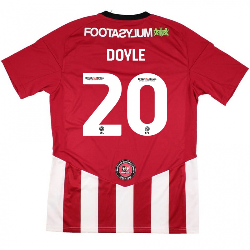 Gyermek Kamari Doyle #20 Piros Fehér Hazai Jersey 2024/25 Mez Póló Ing