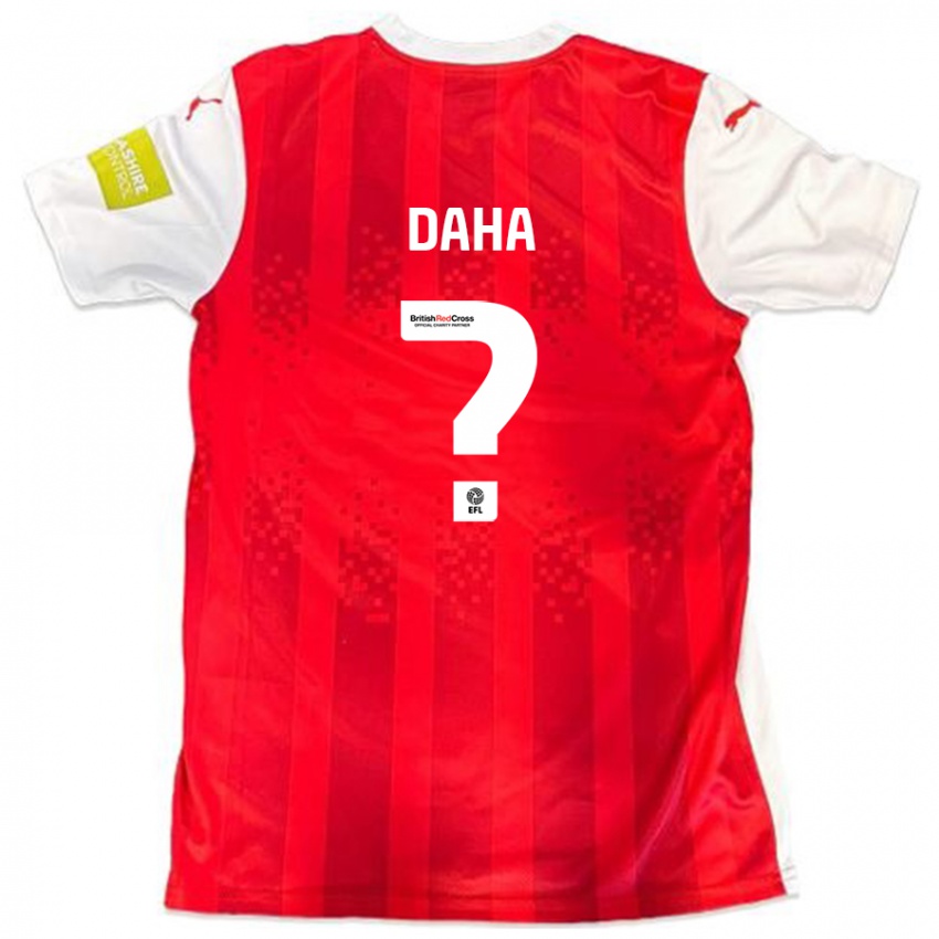 Gyermek Hermann Daha #0 Piros Fehér Hazai Jersey 2024/25 Mez Póló Ing